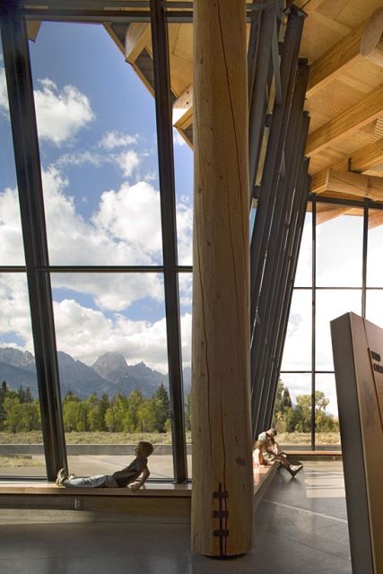 Grand Teton Visitor Center © Nic Lehoux Photography