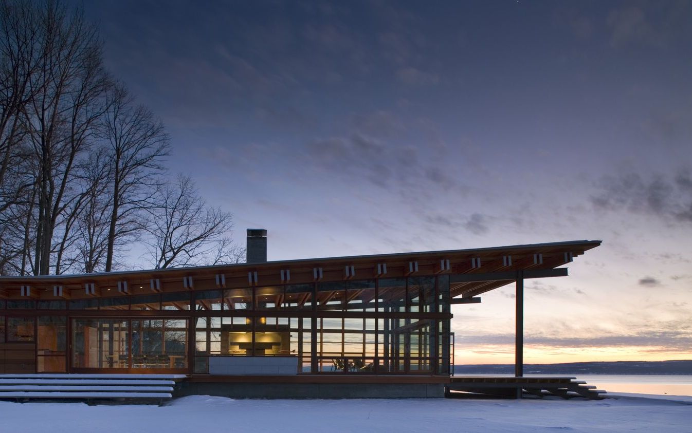 Combs Point Residence, Finger Lakes, New York © Nic Lehoux