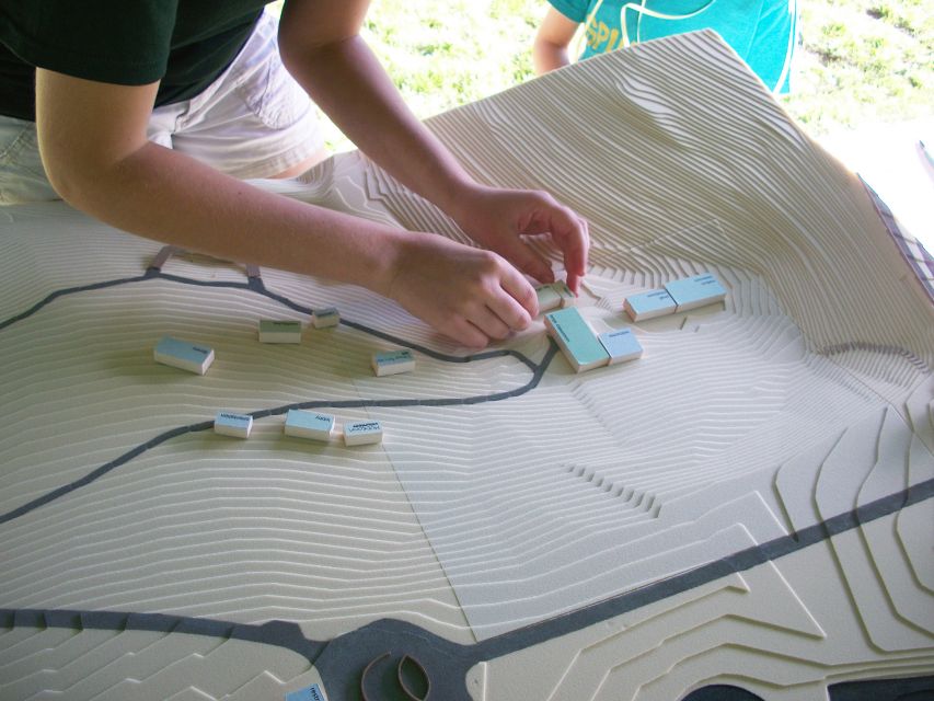 Exploring programming and site at a public meeting during the Frick Environmental Center design process.